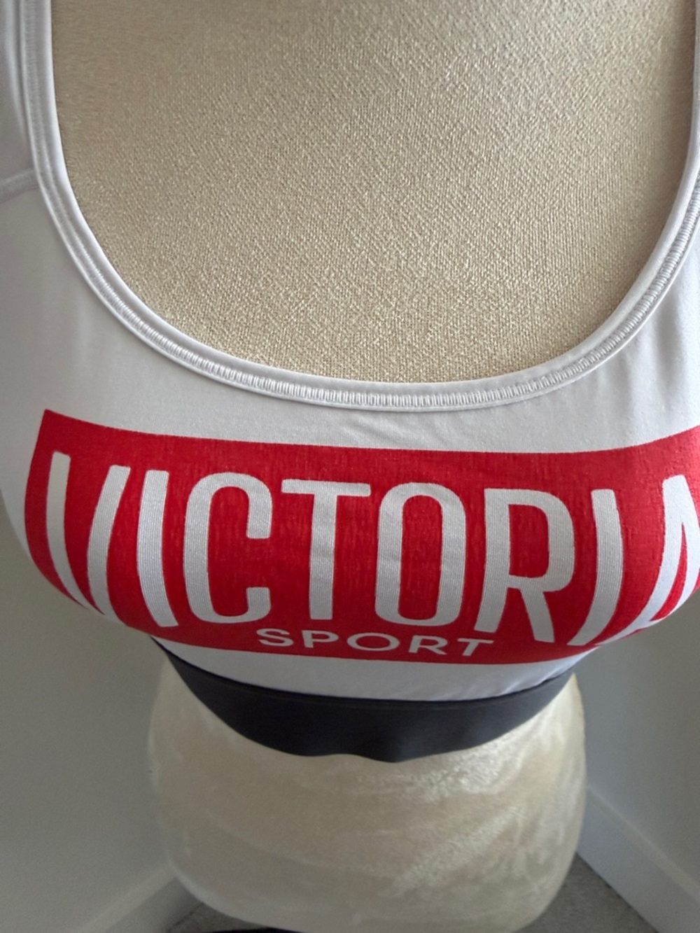 Victoria Sport White and Black Sports Bra - Picture 2 of 6